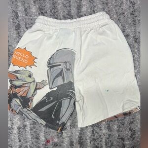 Zara Cream Shorts with Black Drawstring